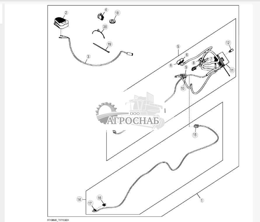 Комплект вспомогательного селекторного клапана расхода 